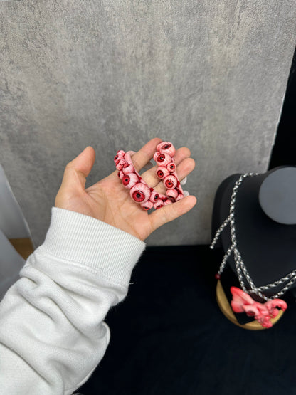 Crimson Choir of Eyes Bracelet