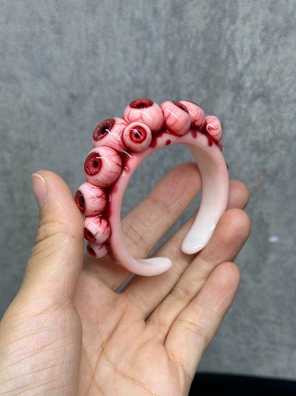 Crimson Choir of Eyes Bracelet