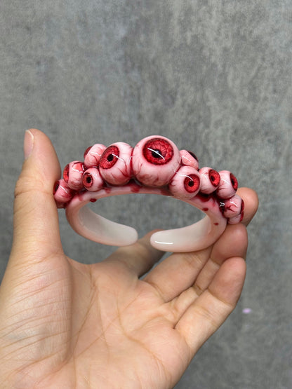Crimson Choir of Eyes Bracelet