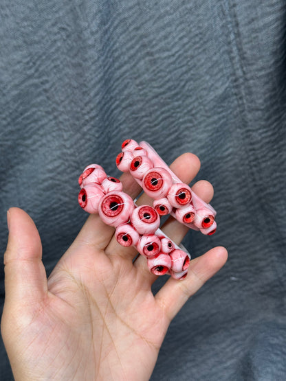 Crimson Choir of Eyes Bracelet