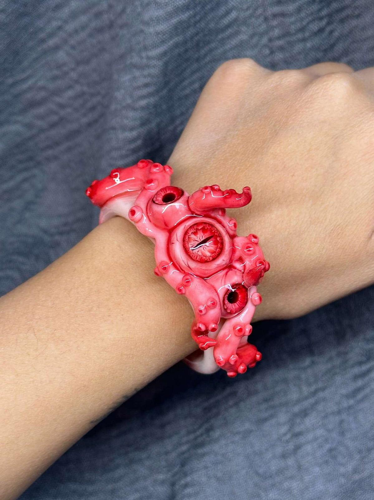 Coral Tentacle Eyes Bracelet