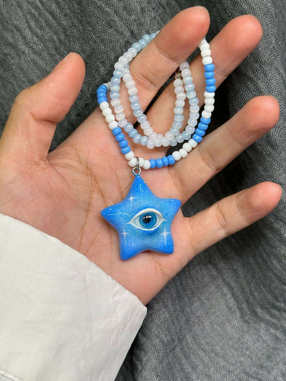 Azure Star Eye Necklace