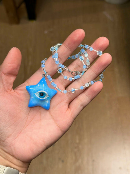 Azure Star Eye Necklace