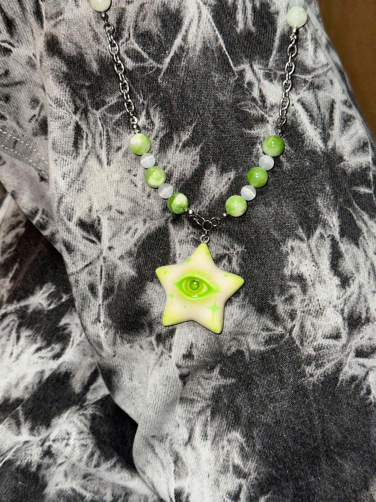 Lime Star Eye Necklace Collection