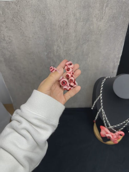 Crimson Choir of Eyes Bracelet