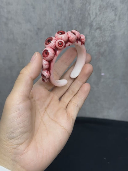 Crimson Choir of Eyes Bracelet