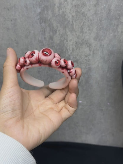 Crimson Choir of Eyes Bracelet