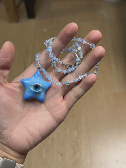 Azure Star Eye Necklace