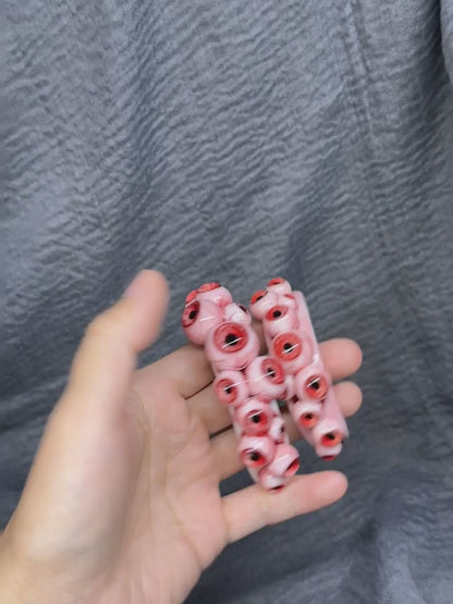 Crimson Choir of Eyes Bracelet